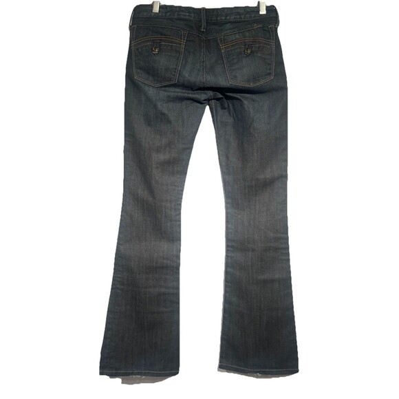 GUESS  Vintage Flare Jeans Women's Size 27/4 Dark Denim Low Rise Retro Y2K - Picture 6 of 11